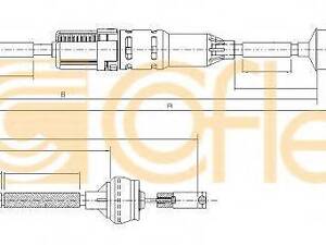 Трос зчеплення COFLE 151211 на CITROEN XSARA (N1)