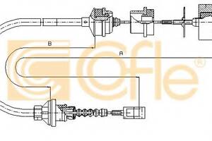 Трос зчеплення Fiat Ducato 1,9D/TD 94-01 L 1060mm