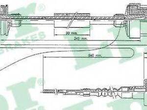 Трос зчеплення LPR C0045C на FIAT BRAVA (182)