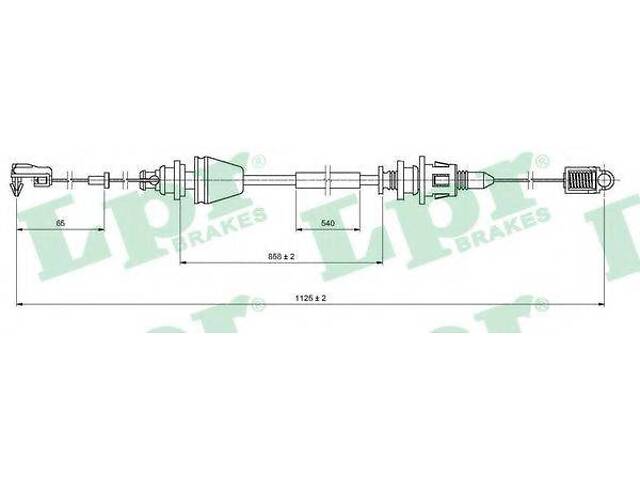 Тросик газа COFLE 100383 на RENAULT CLIO (B/C57_, 5/357_)