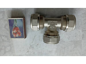 Трійник обжимний під металопластикові труби, Італія BOSSINI 26 3/4