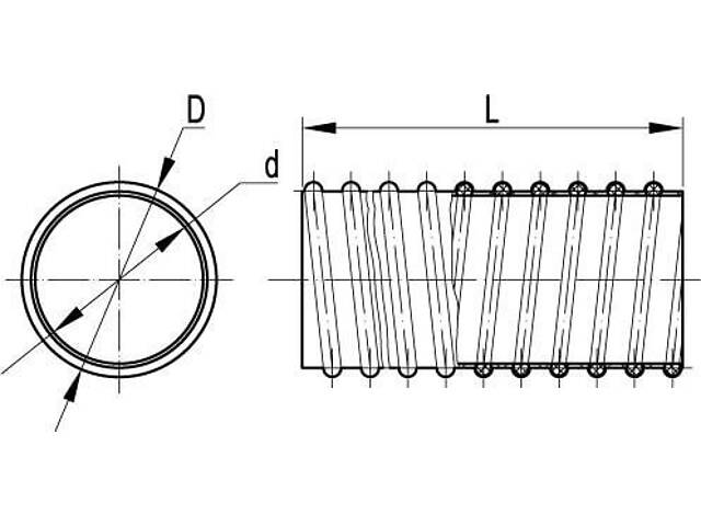 Труба гнучка армована внутрішня, діаметр 10мм, Express, дкс [57010] - Фото 4