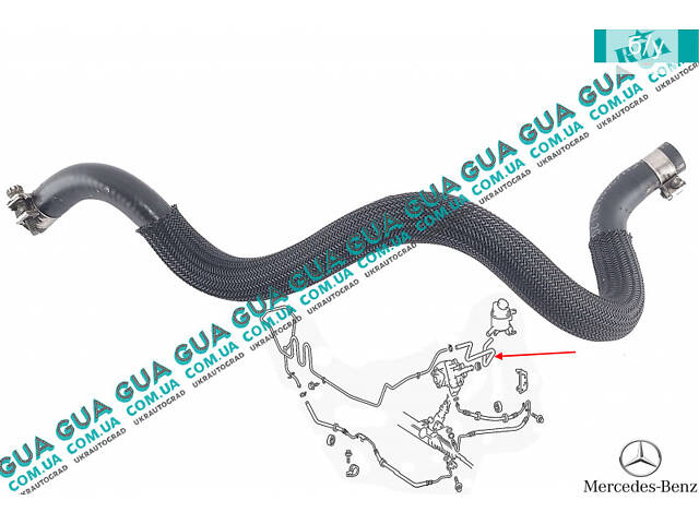 Трубка / патрубок бачка гидроусилителя руля ( жидкости ГУР ) A2039975782 Mercedes / МЕРСЕДЕС C-CLASS 1994- / С-КЛАСС, Me