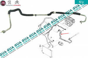  Трубка / патрубок кондиционера ( шланг ) 1400870180 Citroen / СИТРОЭН JUMPY III 2007- / ДЖАМПИ 3, Peugeot / ПЕЖО EXPERT