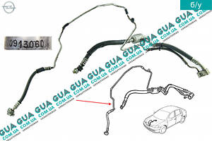Трубка / патрубок кондиционера от компрессора ( шланг ) 6850495 Opel / ОПЕЛЬ ASTRA G 1998-2005 / АСТРА Ж 98-05, Opel / О