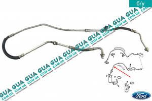 Трубка/патрубок кондиціонера від радіатора до випарника ( шланг ) XS4H19N651BC Ford/ФОРД FOCUS I 1998-2004/ФОКУС 1