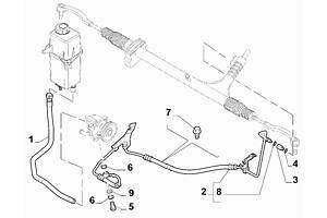 Трубка ГУ высокого давления 3.0MJET FIAT DUCATO 2006-2014 1358680080, 1365355080