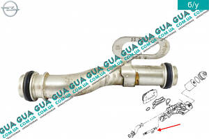 Трубка охлаждающей жидкости ( патрубок / трубка корпуса масляного фильтра) 55353327 Opel / ОПЕЛЬ ASTRA H 2004-2014 / АС