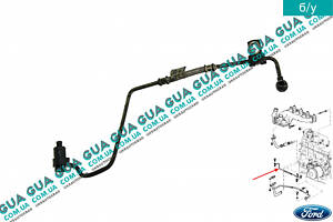 Трубка подачи масла на турбину 1S4Q6K679AE Ford/ФОРД CONNECT 2002-2013/КОННЕКТ 02-13, Ford/ФОРД C-MAX 2003-2007 /