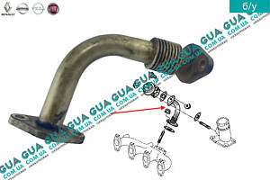 Трубка рециркуляції ЄДР/EGR 7701046792 Fiat/ФІАТ DUCATO 230 1994-2002/ДУКАТО 230, Opel/ОПЕЛЬ MOVANO 1998-2003 /