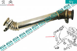 Трубка рециркуляції ЄДР/EGR 16289E Citroen/СІТРОЕН JUMPER 1994-2002/ДЖАМПЕР 1, Peugeot/ПЕЖО BOXER 1994-2002/БО