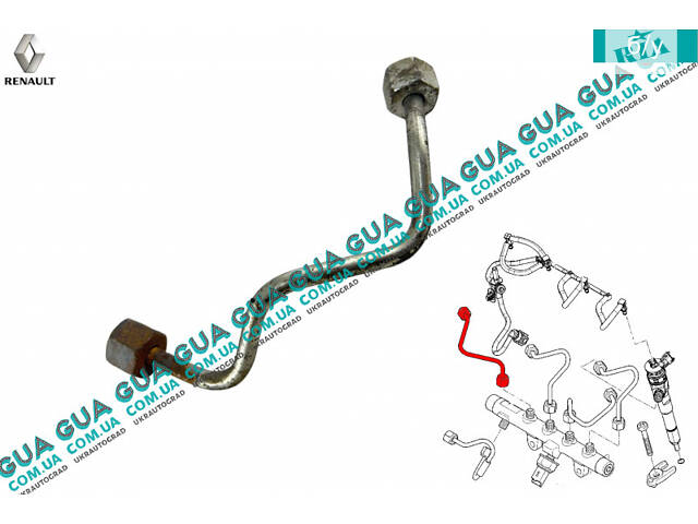 Трубка топливной системы 1 цилиндра ( ТНВД BOSCH ) 166806696R Renault / РЕНО KANGOO 2009- / КАНГУ 09-, Dacia / ДАЧИЯ DU