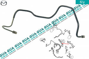 Трубка гальмівної системи від головного гальмівного циліндра до АБС/ABS ( шланг ) BJ3G43250E Mazda/МАЗДА 323 F 1998-2004