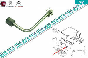 Трубка цилиндра 1 топливной системы ( форсунки / рейки ) 55188549 Fiat / ФИАТ DOBLO 2000-2005 / ДОБЛО 00-05, Fiat / ФИАТ
