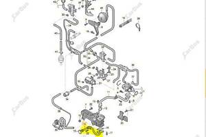 Трубка отработанных газов EGR Touareg (2003-2006) дорестайл, 070131521K