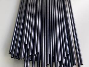 Коктейльні трубочки, соломка d3-25см Махито чорна (Мохіто ч25 50х500) (500 шт)