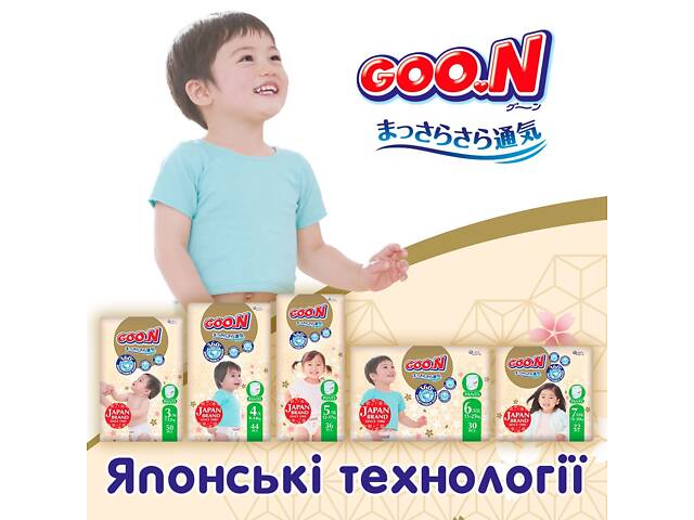 Подгузники GOO.N Premium Soft для детей 18-30 кг (размер 7(3XL), унисекс, 22 шт) - Фото 8