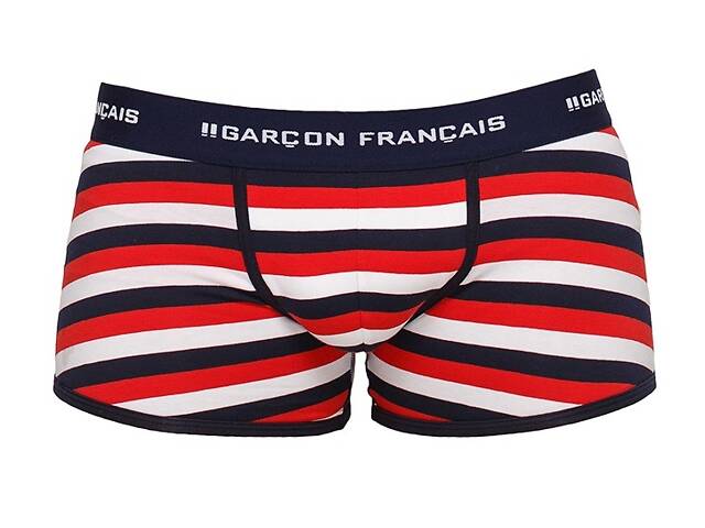 Труси боксери Garcon Francais Boxer16 M Rouge Marine Blanc (3701195800105) - Фото 1