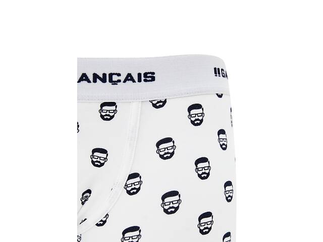 Труси боксери Garcon Francais Boxer18 M Blanc daddy (3701195814966) - Фото 3