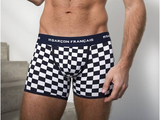 Труси боксери Garcon Francais Boxer18 S Damiers (3701195815291) - Фото 4
