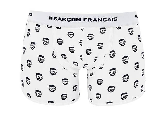 Труси боксери Garcon Francais Boxer18 XXL Blanc daddy (3701195814997) - Фото 1
