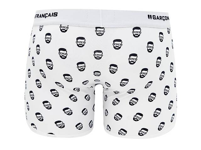 Труси боксери Garcon Francais Boxer18 XXL Blanc daddy (3701195814997) - Фото 2