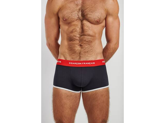 Труси боксери Garcon Francais Shorty12TRI M Чорні (ZIK0000018591) - Фото 1