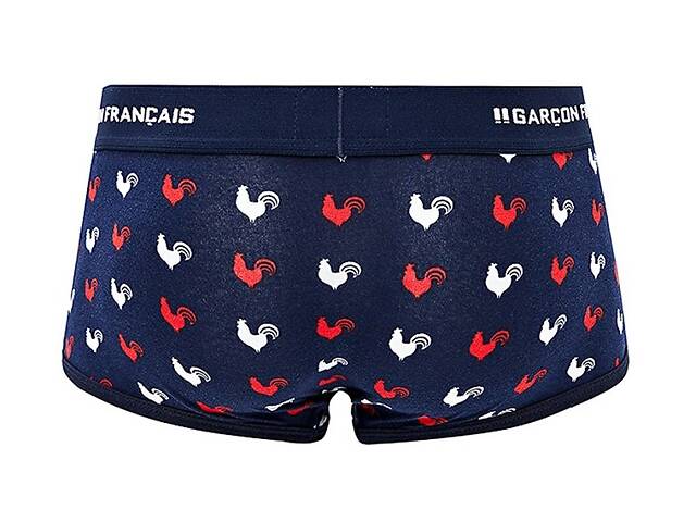 Труси боксери Garcon Francais Shorty18 3XL Tricolore coqs (3701195814584) - Фото 2