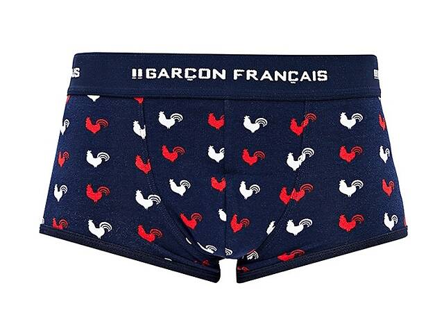 Труси боксери Garcon Francais Shorty18 S Tricolore coqs (3701195814539) - Фото 1