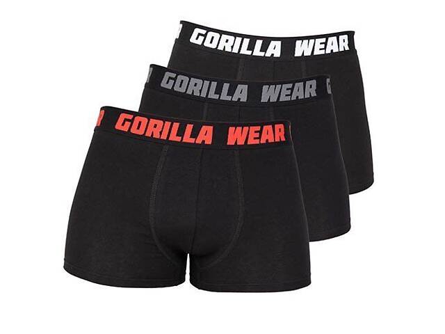 Труси боксери Gorilla Wear Boxershorts 3XL 3 шт Сірий/Червоний/Білий (06369240) - Фото 1
