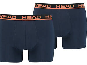 Трусы-боксеры Head BASIC BOXER 2P Темно-синий; Оранжевый L (701202741-010 L)