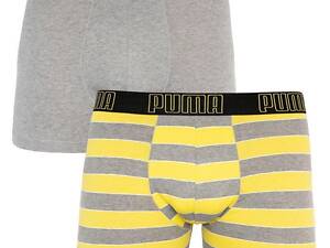 Труси-боксери Puma Bold Stripe Boxer 2-pack XL gray/white 501001001-020