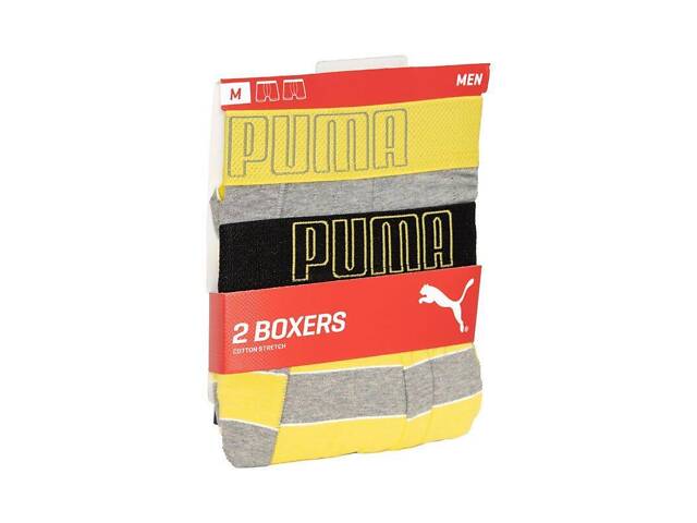 Трусы-боксеры Puma Bold Stripe Boxer 2-pack XL gray/white 501001001-020 - Фото 6