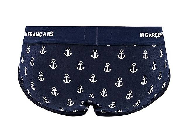 Труси сліпи Garcon Francais Slip18 M Bleu ancres (3701195814683) - Фото 2