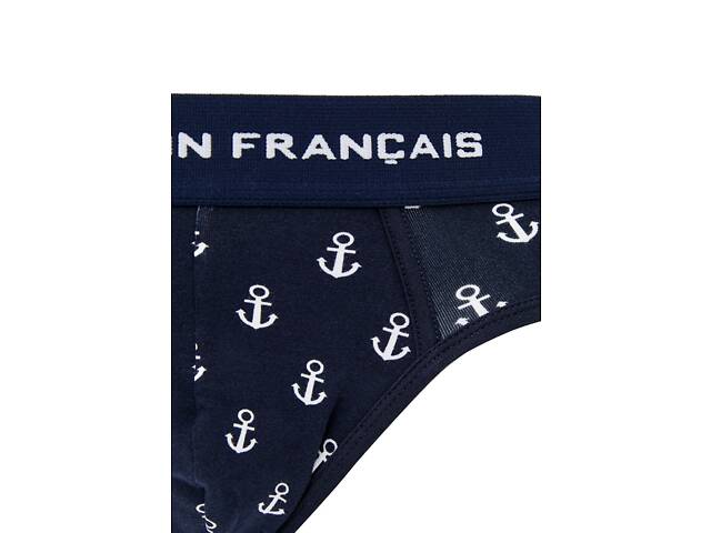 Труси сліпи Garcon Francais Slip18 M Bleu ancres (3701195814683) - Фото 3