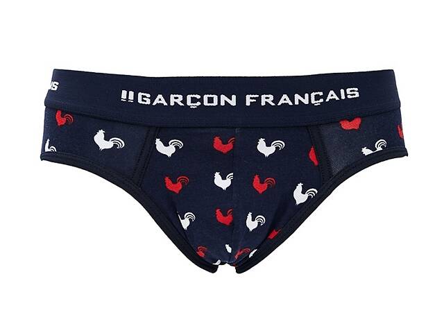 Труси сліпи Garcon Francais Slip18 M Tricolore coqs (3701195814478) - Фото 1