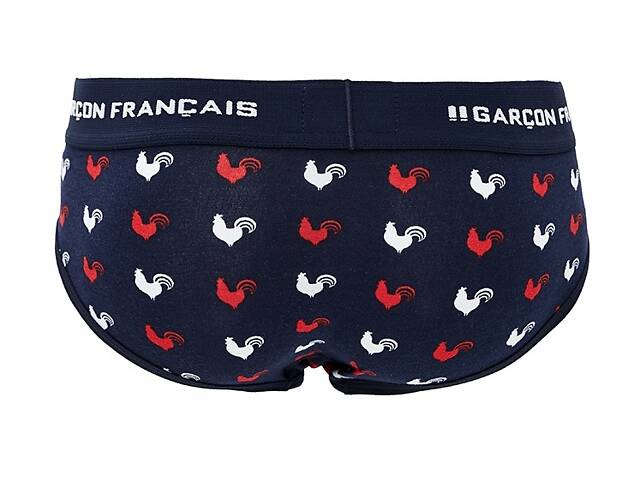 Труси сліпи Garcon Francais Slip18 S Tricolore coqs (3701195814461) - Фото 2