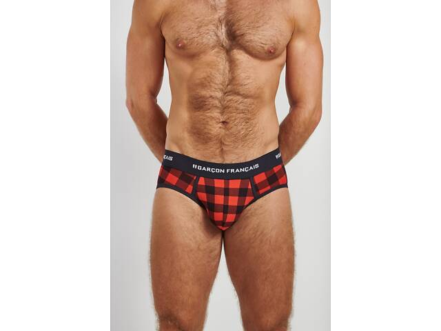 Труси сліпи Garcon Francais Slip18BUC M Червоно-чорні (ZIK0000018782) - Фото 1