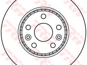 TRW DF6110. Тормозной диск перед. Kangoo 08- (280x24)