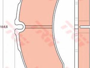 TRW GDB1345. Тормозные колодки Daily 99- (спарка)