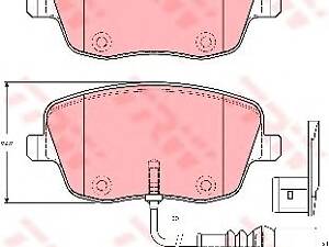 TRW GDB1472. Гальмівні колодки TRW