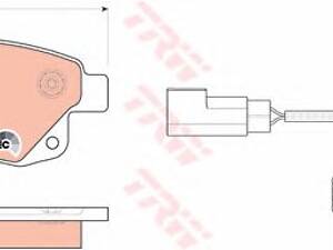 TRW GDB1725. Тормозные колодки TRW