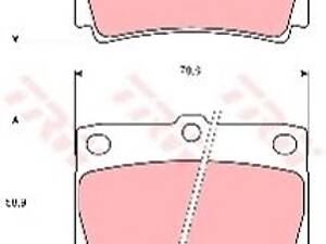 TRW GDB3239. Тормозные колодки TRW