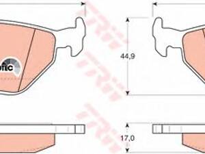 TRW GDB917. Гальмівні колодки TRW