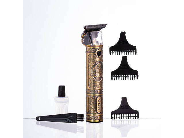 Тример для стрижки волос и бороды с насадками VGR V-085 - Фото 8