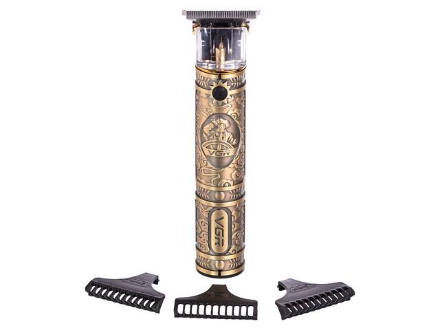 Тример для стрижки волос и бороды с насадками VGR V-085 - Фото 4