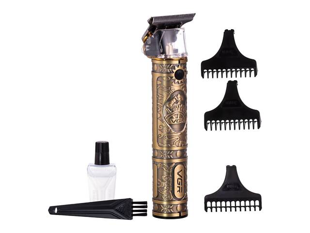 Тример для стрижки волос и бороды с насадками VGR V-085 - Фото 5