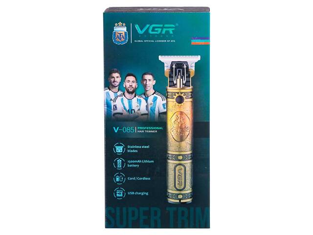 Тример для стрижки волос и бороды с насадками VGR V-085 - Фото 3
