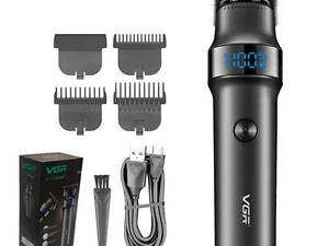 Тример для бороди VGR V-987 акумуляторний (4 насадки) Чорний