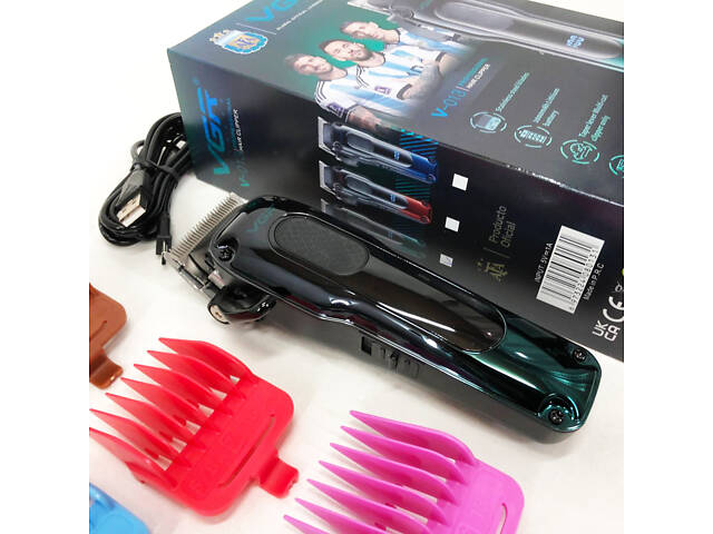 Тример для бороди та тіла, VGR V-013 PROFCOMPLEX тример для стрижки волосся. Колір: зелений - Фото 2